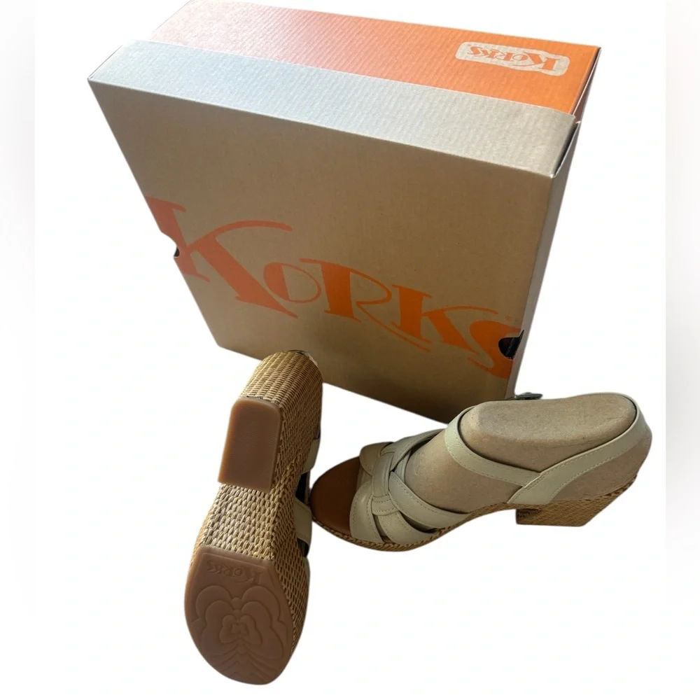 NEW KORKS Dee Wedge Platform (Women) 10M, OFF WHITE